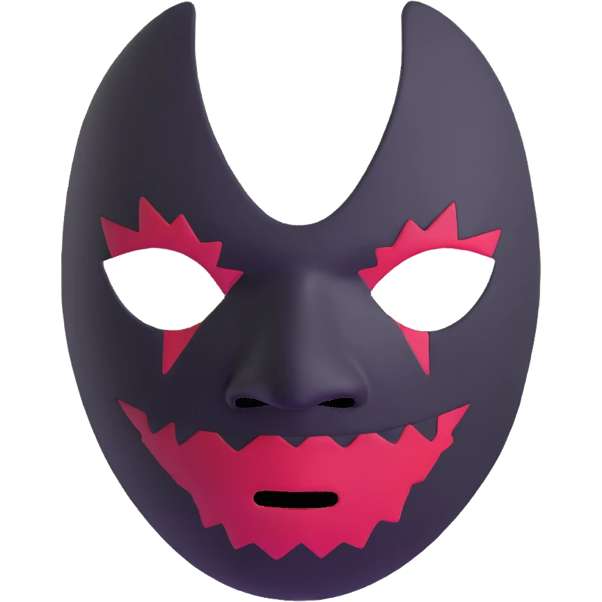 horror movie sackface mask with crude stitched features inspired by The Strangers emoji