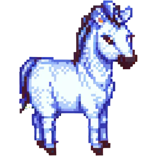 zebra pixel art style emoji