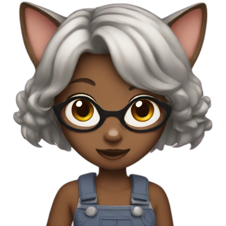 Cat girl emoji
