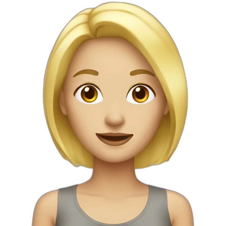blonde woman emoji