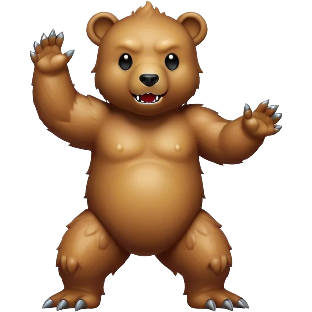 Dancing bear kaiju emoji