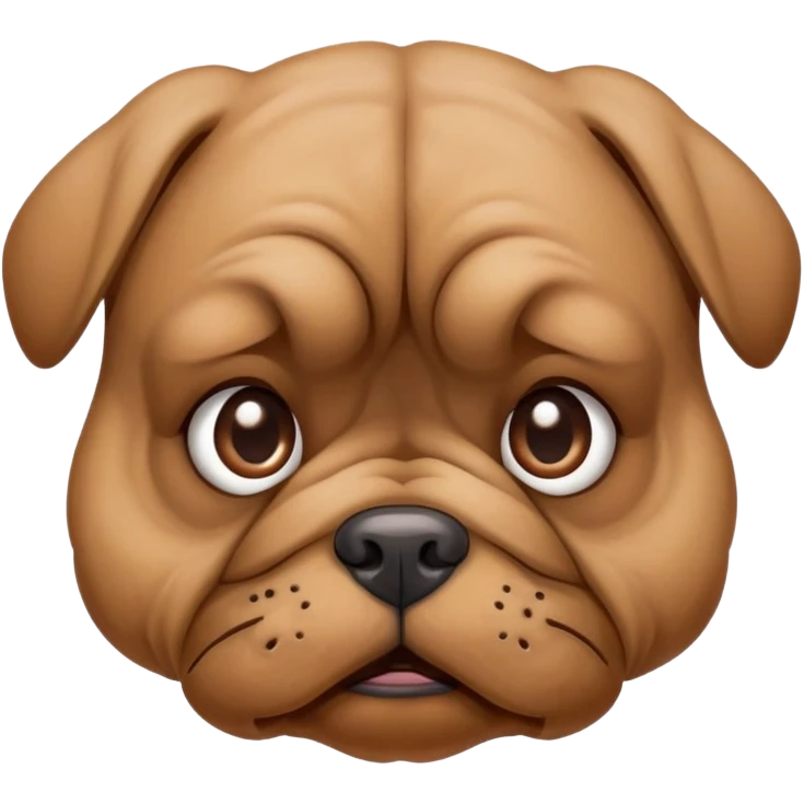 A stank aroma dog emoji