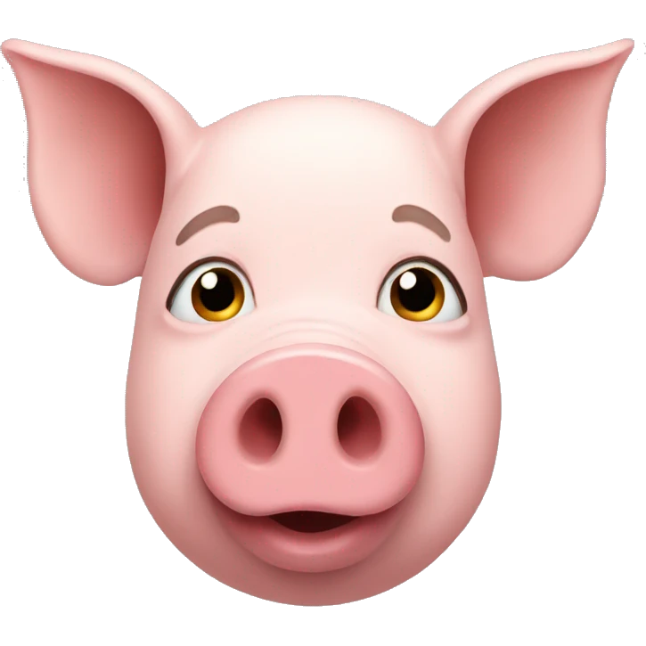 A pig emoji