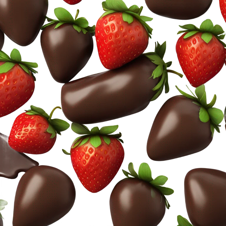 strawberry chocolate emoji