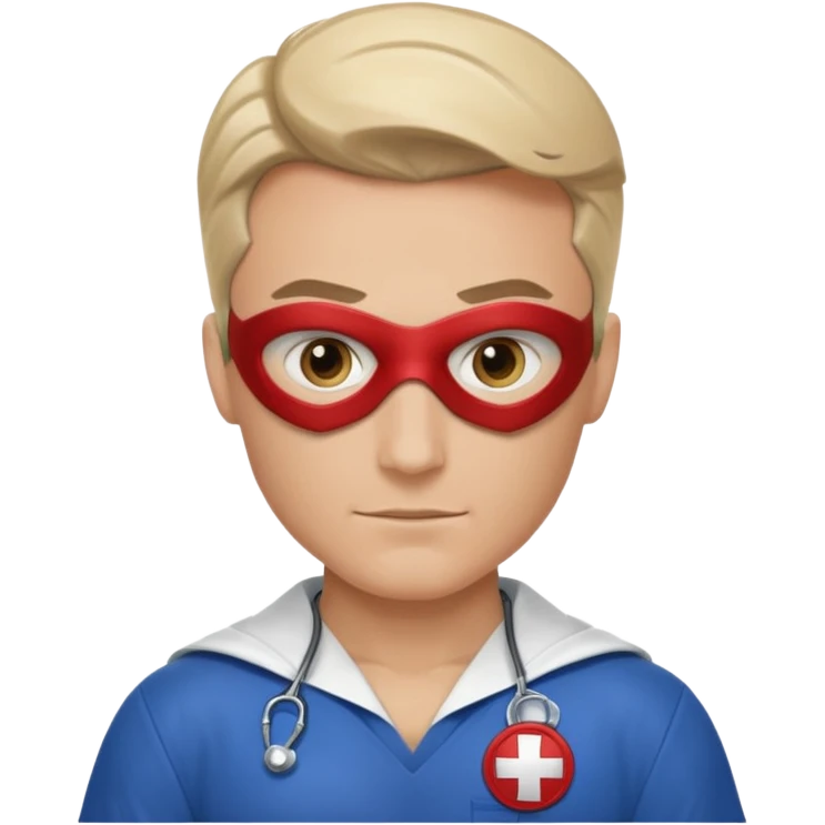 Male nurse superhero  emoji