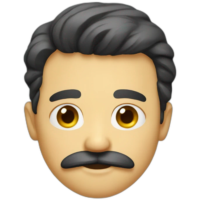 Guy-squared-mustache emoji