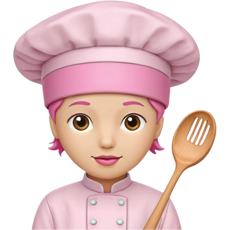 Pink chef hat  emoji
