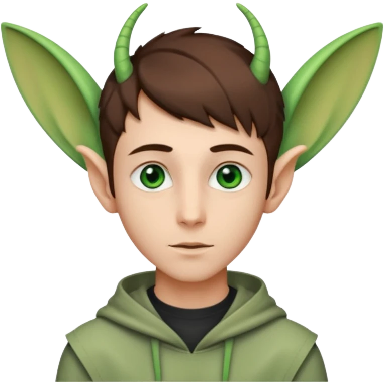 24 year old boy with long alien ears emoji