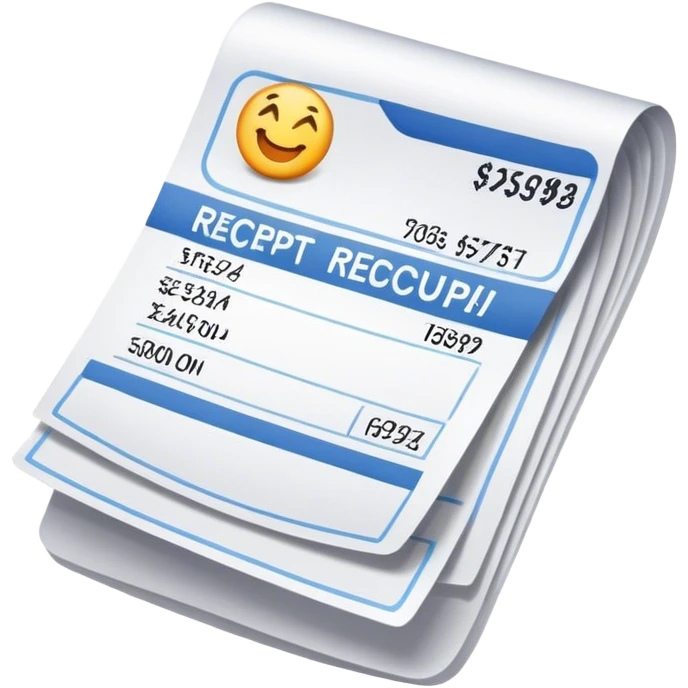 receipt  emoji