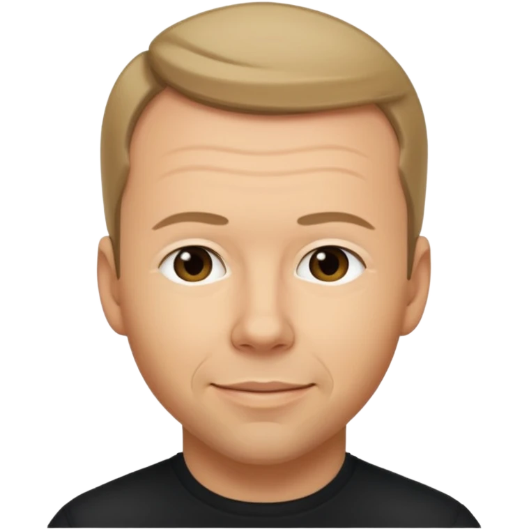 Donnie Wahlberg with dark blonde hair emoji