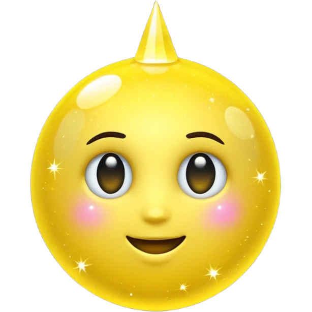  3 Yellow Sparkle 3d emoji