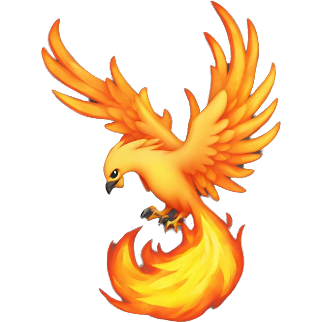 Phoenix on fire emoji