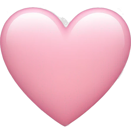 Light pink heart emoji