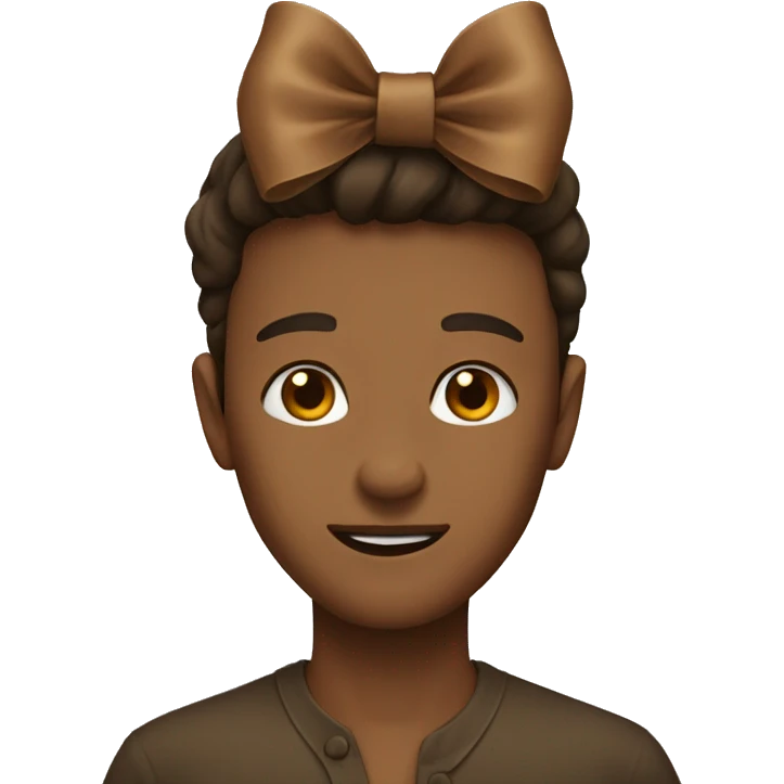 A brown bow emoji