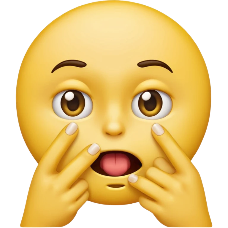 Emoji qui mord son ongle emoji