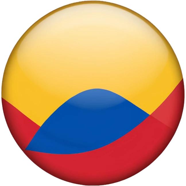 Bandera de colombia circular emoji