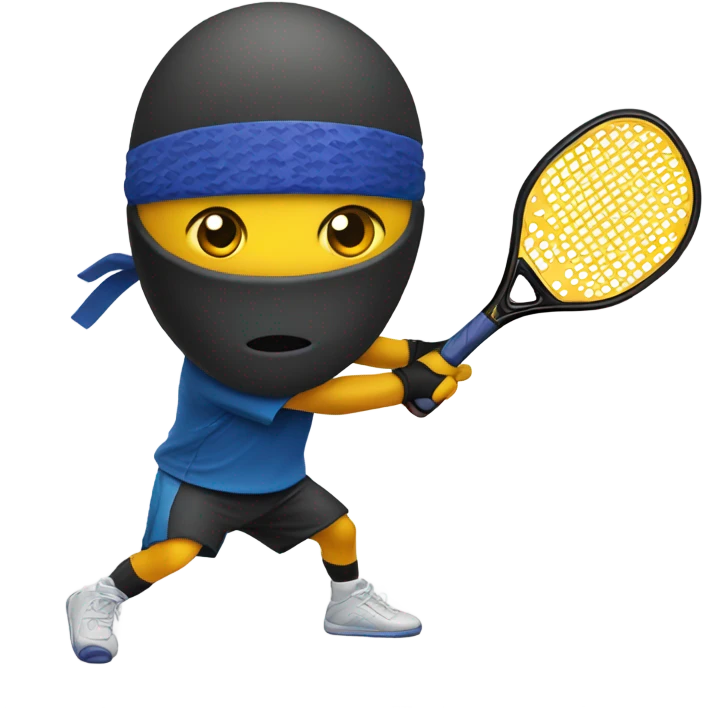 Pickleball ninja emoji