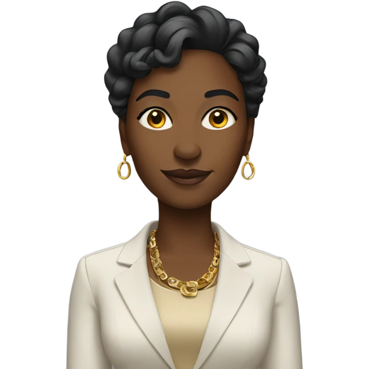 Rich black woman emoji