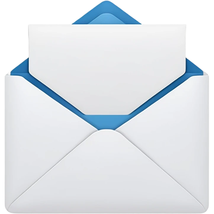white invitation emoji
