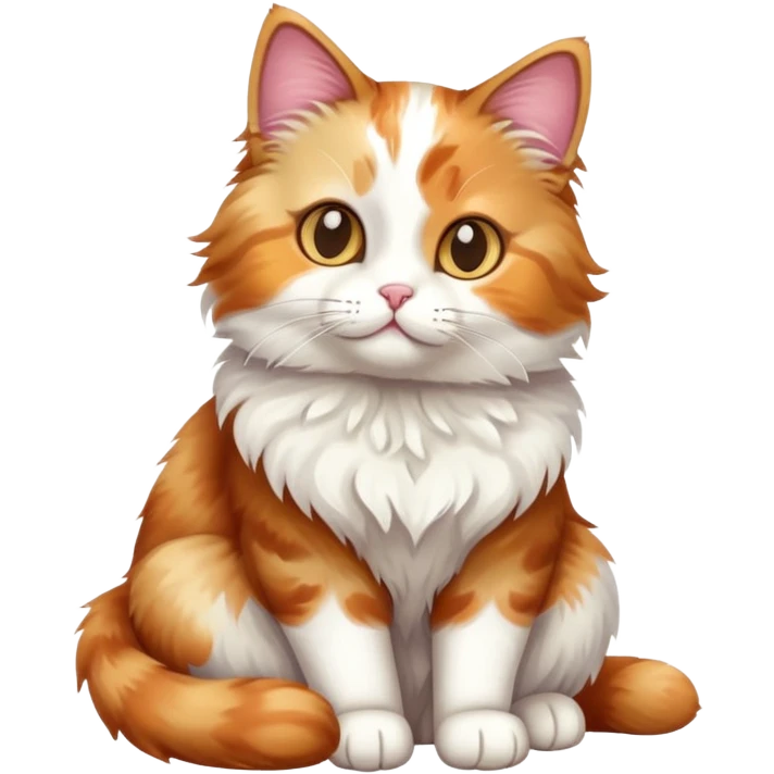 cute cat full body sitting emoji