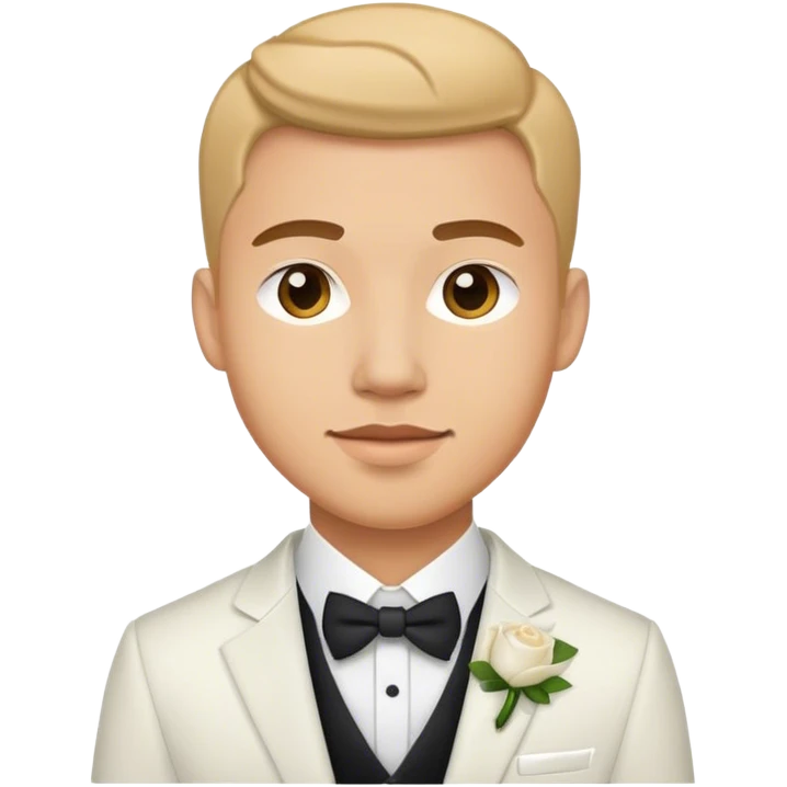 young groom emoji