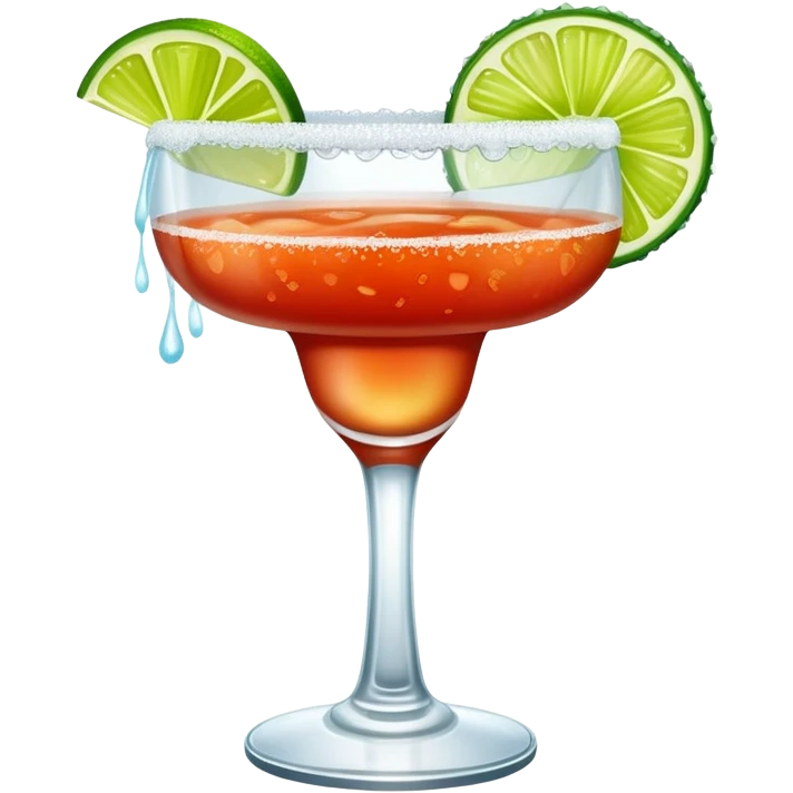 Margarita with tajin rim emoji