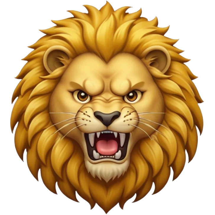 Angry lion emoji