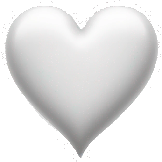 White heart emoji