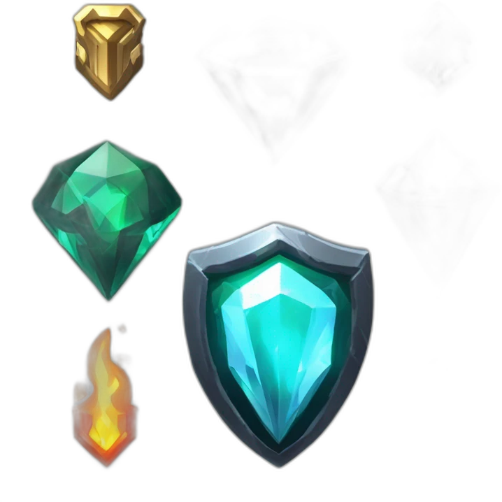 Pixel Battle Badge Winter Cold Diamond Obsidian Emerald Flame Shiny Glow Reward Legendary Unique Epic Mystery emoji