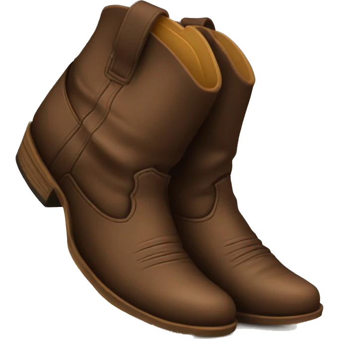 Botas caouwboy marrones  emoji