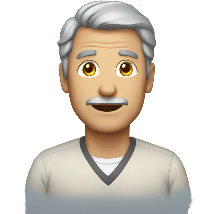 middle-aged man emoji