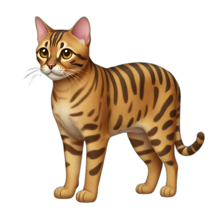 Bengal Cat Full Body emoji
