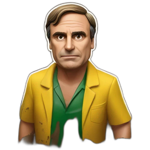 Bolsonaro in the mud emoji