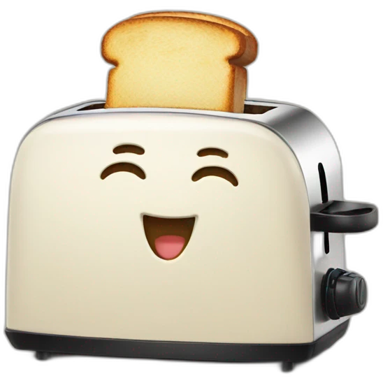 happy toaster emoji