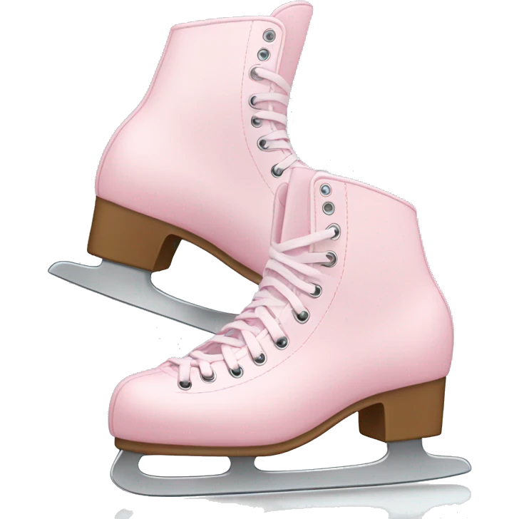 pastel pink ice skates emoji