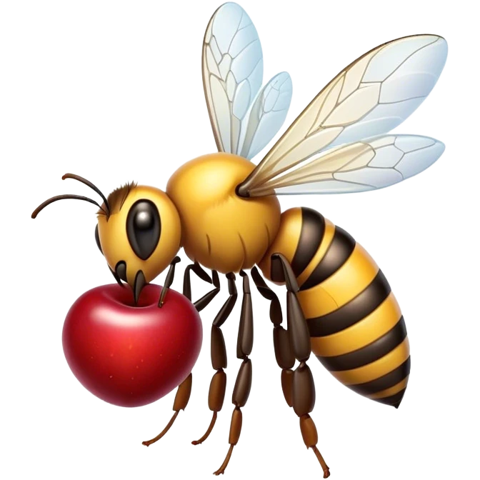 bee cherry emoji