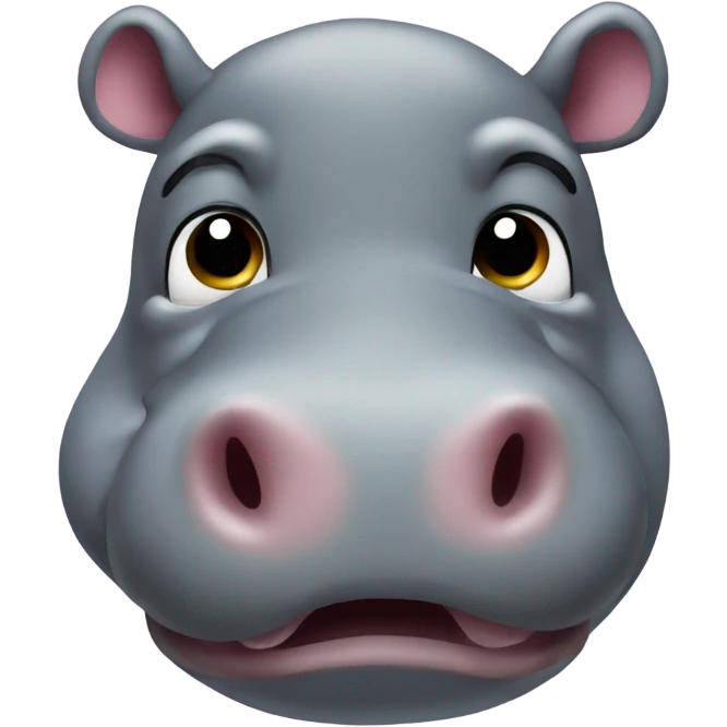 Moodeng the hippo emoji
