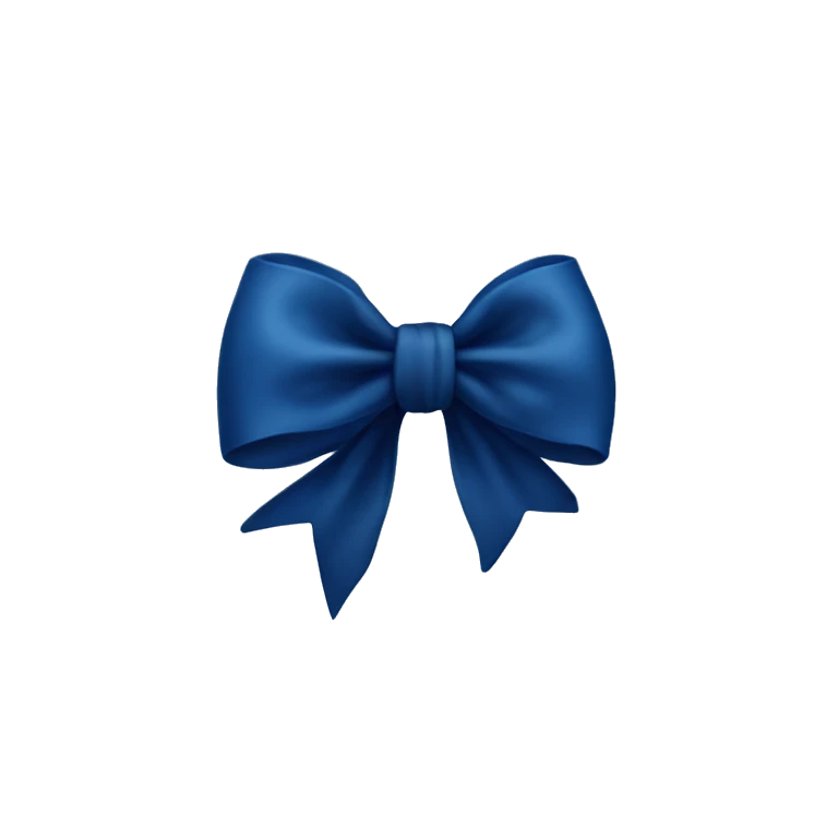 Midnight blue bow  emoji