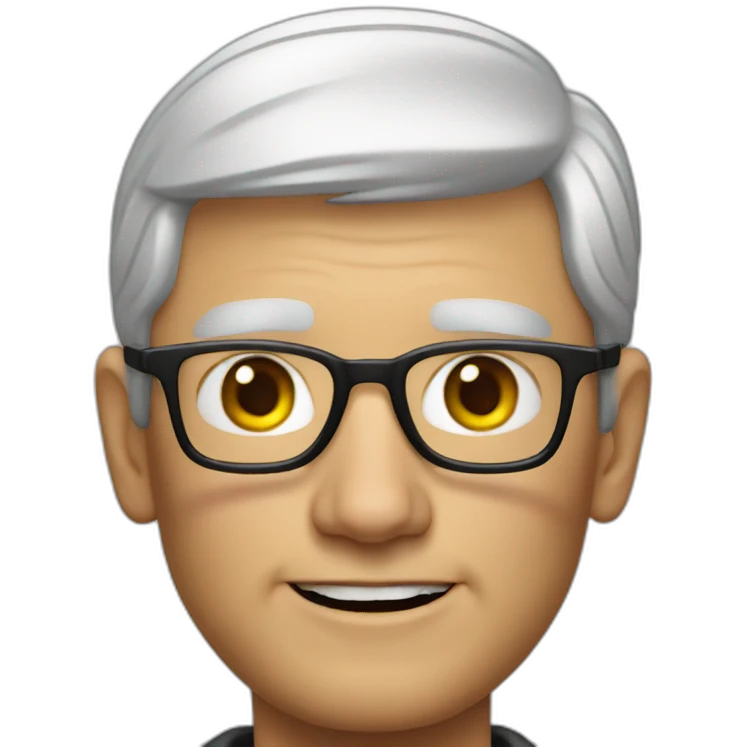 Tim Cook realistic emoji