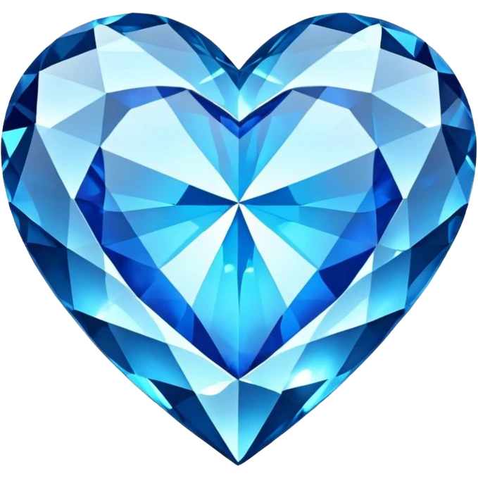 Blue Diamond heart  emoji