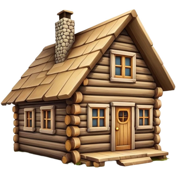 small log house emoji