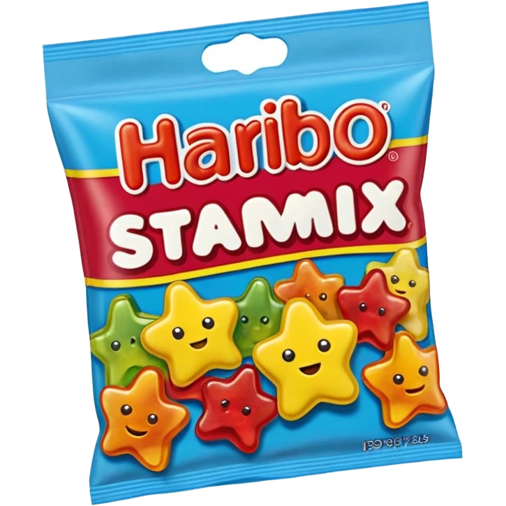 pack of haribo starmix gummies  emoji