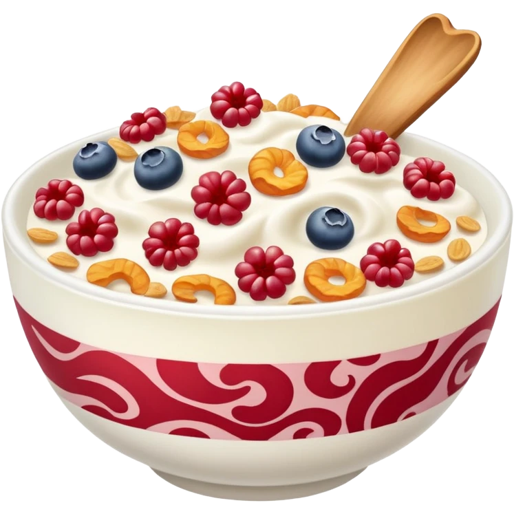 Cereal wild berry red swirls emoji