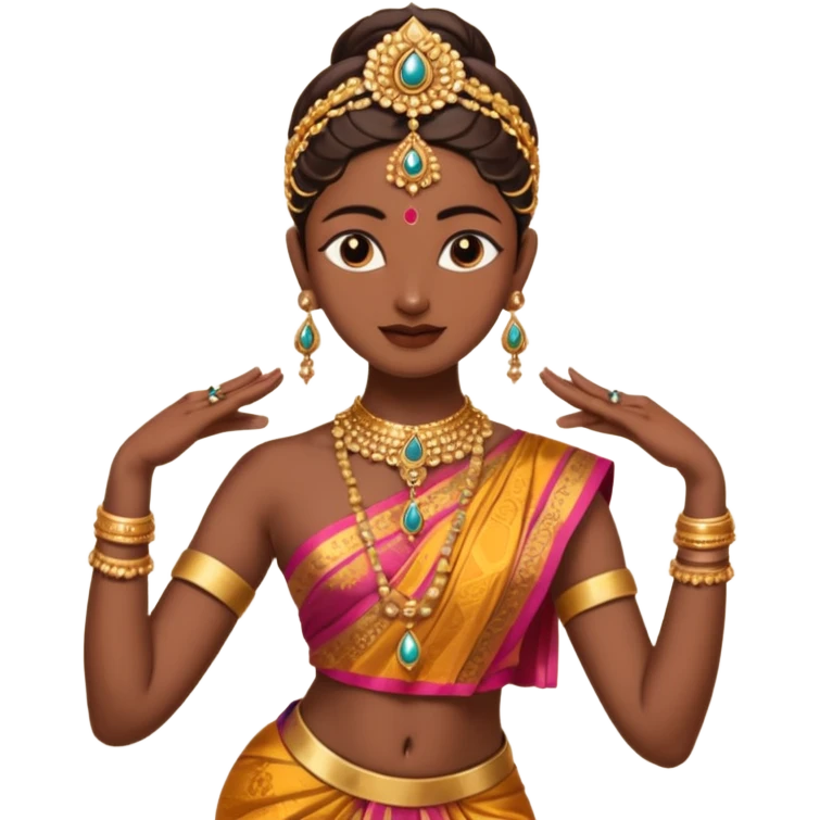 Create me a bharatanatyam emoji what ch can by copy and pasted emoji
