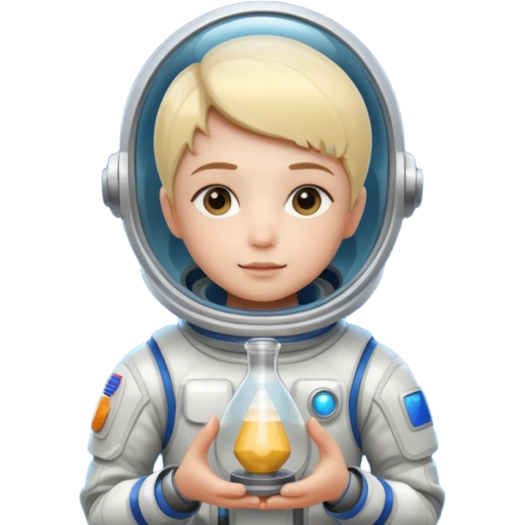 future Explorer with futuristic sandglass emoji