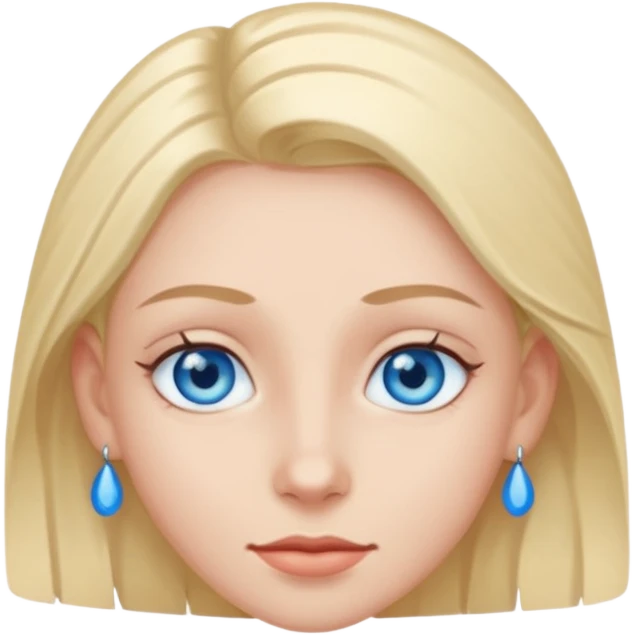blue eyes no earrings emoji