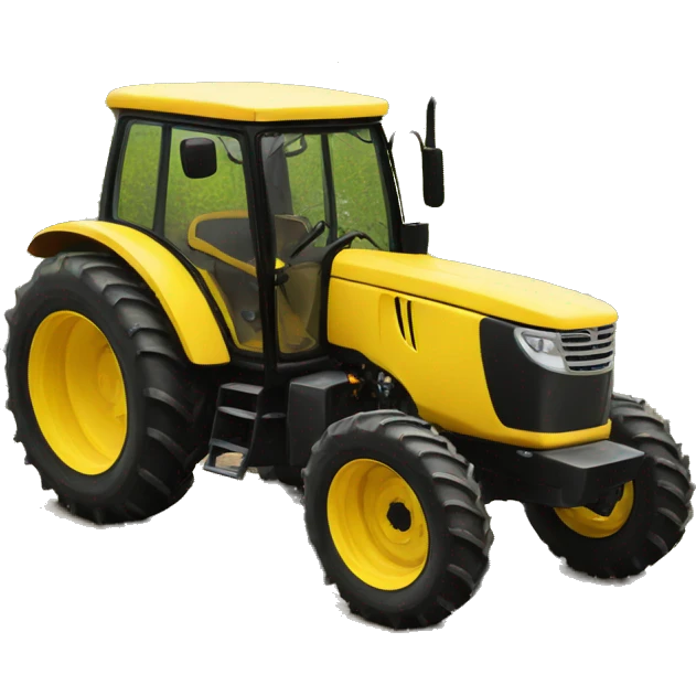Yellow tractor emoji
