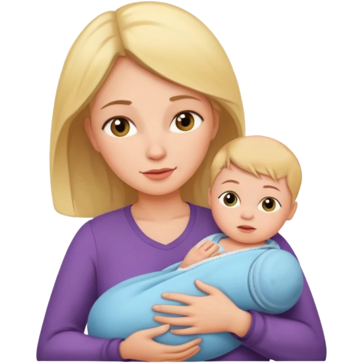 mother with newborn baby emoji