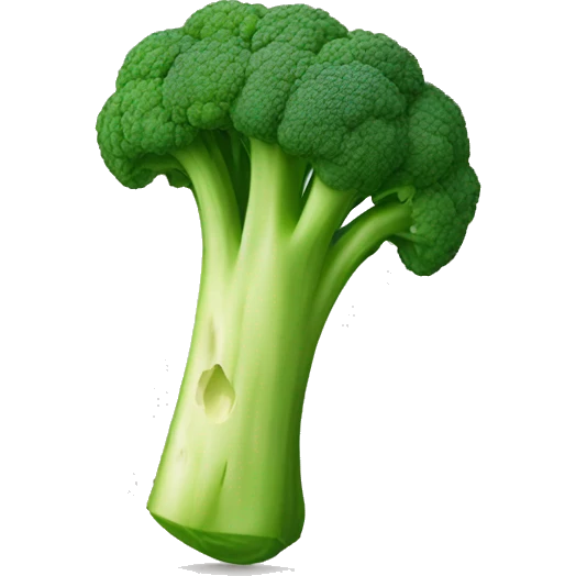 Knife chopping broccoli  emoji