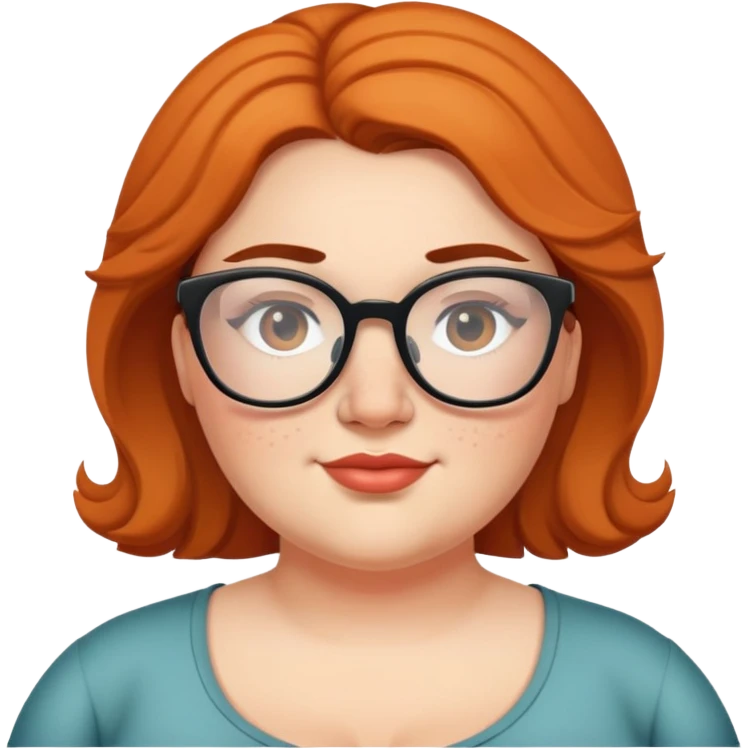 странная крупная женщина с лишним весом в очках и с бородавками emoji